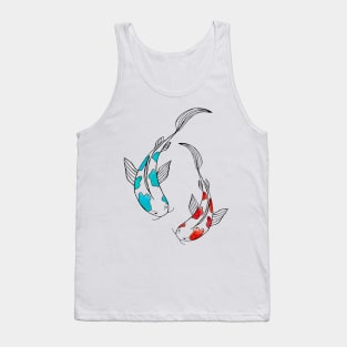 Koi Fish Lovers Transparent Tank Top